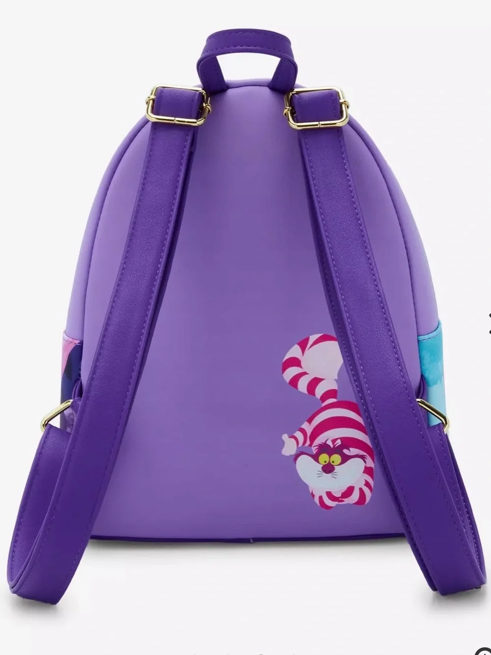 NEW w Tags Loungefly Disney ALICE In Wonderland CHESHIRE CAT Purple Backpack